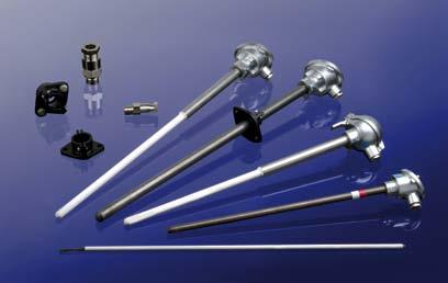 other special designs Thermocouple Assemblies with metal or ceramic protection tubes with additional inner ceramic