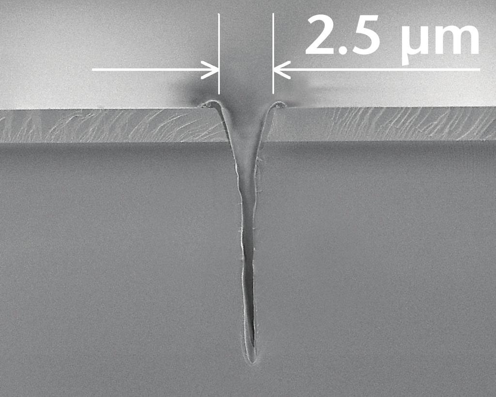 Scribing of Wafers 22 µm