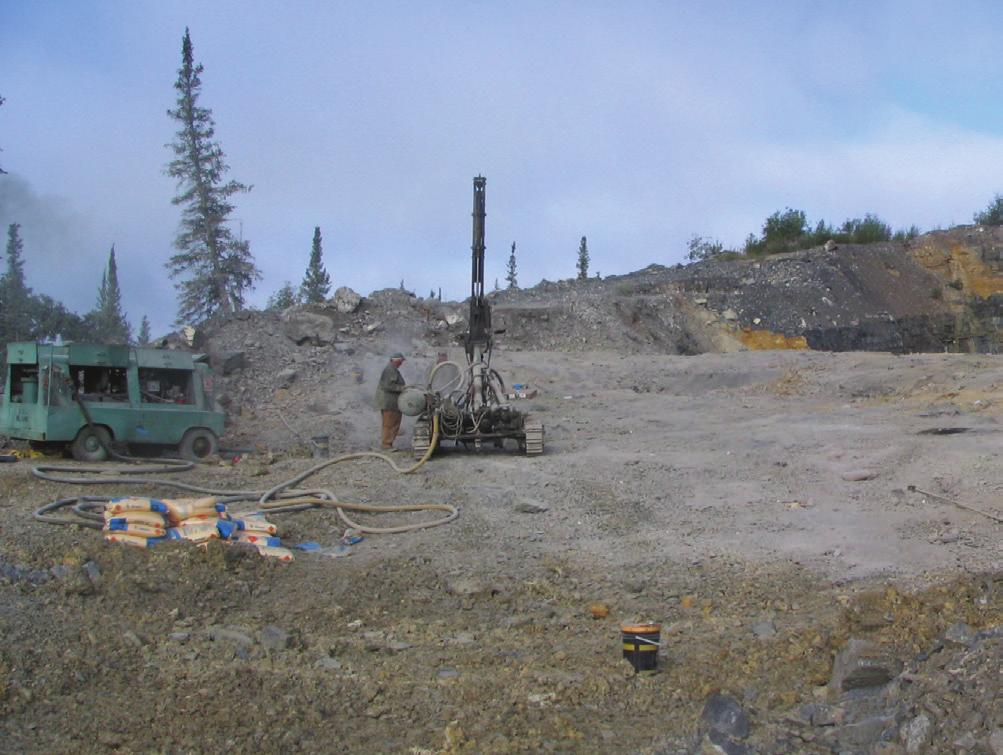 figure 21. Extraction of rock involves drilling and blasting. 5.