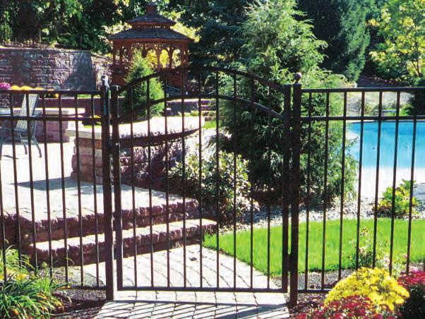 beautifully arched top gates, which adds elegance and