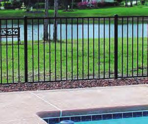 through the top rail and with 1 1/2" picket spacing, this fence was created to