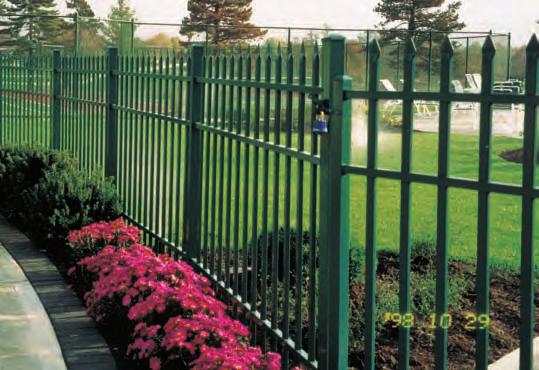 Table of Dimensions RESIDENTIAL GRADE (SR) PICKETS STRINGERS Side wall Top wall POSTS GATE POSTS PICKET SPACING Spacing between pickets Style SR 7, 8 HEIGHTS AVAILABLE ALLOY OPTIONAL POST.625" x.