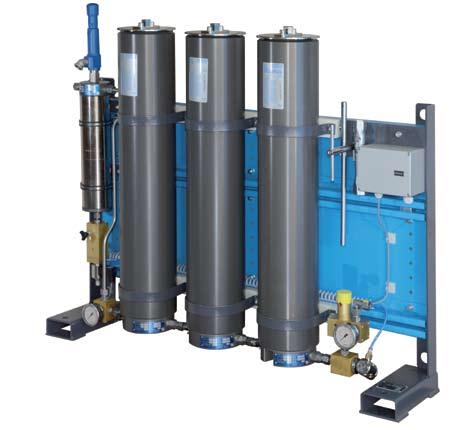 The p-purification system For air and gas of the highest quality 100 3500 l/min 90 500 bar FOR PURIFICATION OF AIR, N 2 AND RARE GASES GENERATES PUREST BREATHING AIR,
