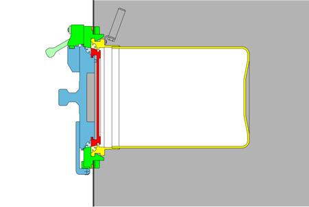 1 Inside Outside ALPHA BETA Diagram 1 shows the container approaching the Alpha part of the isolator.