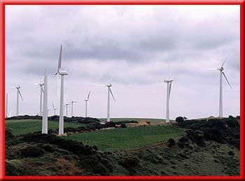 Sources of Energy 3 Wind Modern windmills convert the kinetic energy of the wind to electrical energy.