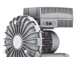 version. The side channel blowers are equally suitable for high negative and positive pressures.
