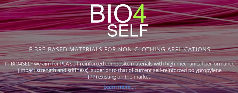 Further valorisation of project results Follow-up research via H2020 project BIO4SELF BIO4SELF:
