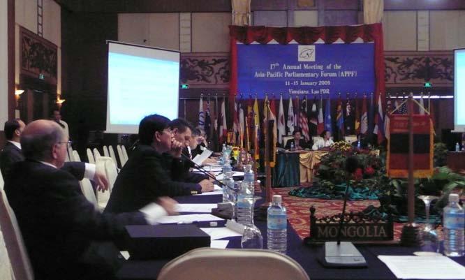 J.2A 17 TH ANNUAL MEETING OF THE ASIA-PACIFIC PARLIAMENTARY FORUM The relationship with other international organisations Common website to facilitate the sharing of best practice The process of