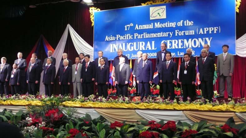 17 TH ANNUAL MEETING OF THE ASIA-PACIFIC PARLIAMENTARY FORUM J.