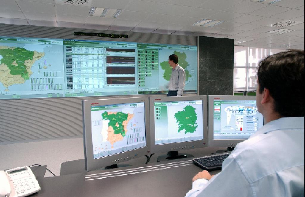 Iberdrola s Renewable Energies Operations Centre, in Toledo, is designed to help bring these energies onto the electricity grid and to improve their efficiency Iberdrolas s renewable energy
