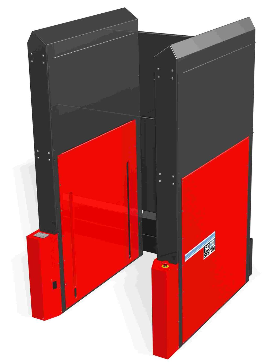 Pallet magazines PalManager GM5 1-5 pallets at a time. PalManager GM5 is used for stacking of up to 16 pallets or as a magazine from where the operator can collect one or more pallets at a time.