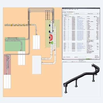 ManModel function Complete parts lists, including small parts and accessories, at the press of a button and with an electronic link for ordering Easy further processing of the layout, CAD data, and