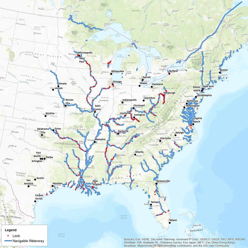 7.1 Existing Conditions: Infrastructure and Freight Movement The Mississippi River watershed is the largest drainage system on the North American Continent.