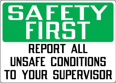 What are the procedures for correcting unsafe or unhealthy conditions and/or work practices in a timely manner?