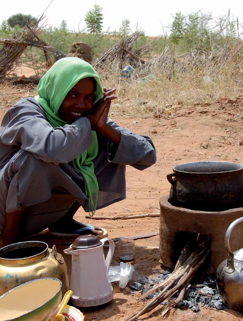 Sudan, Shagra The dependence on firewood to prepare meals puts considerable pressure on the environment, contributing to land degradation and deforestation.