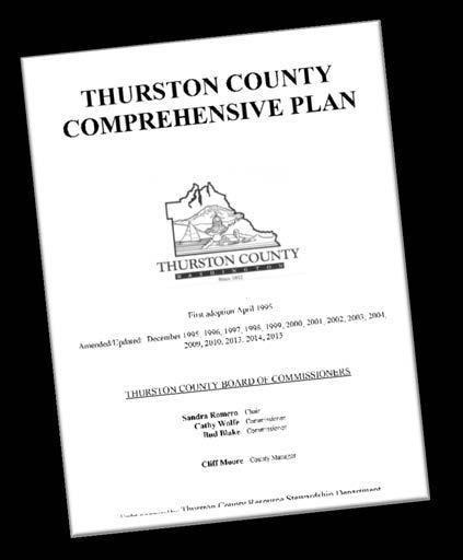 3.4 Regulatory Activities The plan development team reviewed Thurston County s existing plans, policies, codes, work programs, and administrative approaches to flood management.