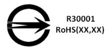 examples of the Commodity Inspection Mark are listed below: (6) RoHS of the identification number: indicating