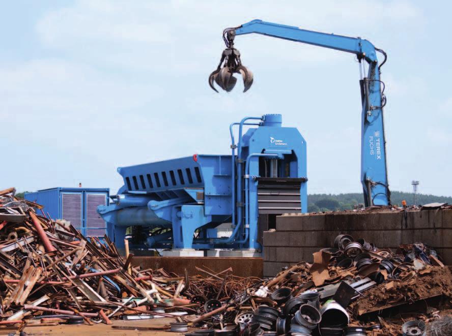 4 Efﬁciently cutting it For efﬁcient baling and cutting of tough materials, power Scrap shears and baling presses features and precision are essential.