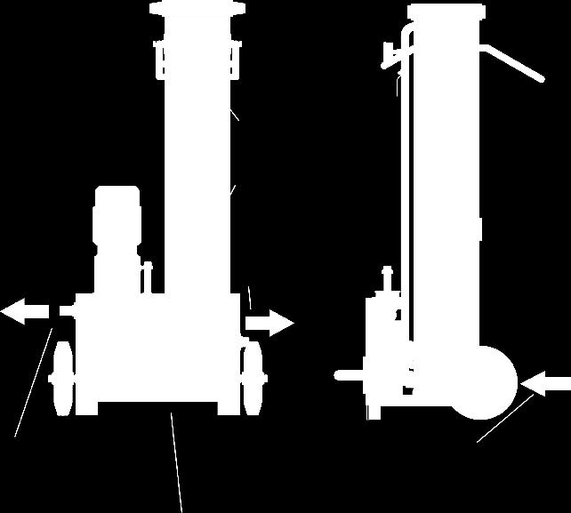 output, connection /4" external thread (concentrate) Handle Pure, fully desalinated water output, connection /4" external thread (permeate) Mechanical single