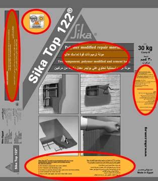 SITE HANDBOOK - Patch Repair and Spray Applications Bag Layout Example: Sika Top-122