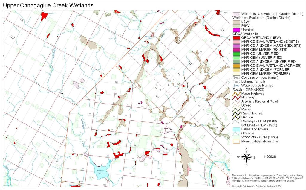 Canagagigue Creek Watershed 9 8 10 1 2 Western Tributary with