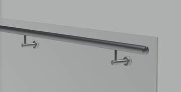 Round brackets, square brackets, brackets for walls, for baluster posts, for mounting directly on glass all are available.