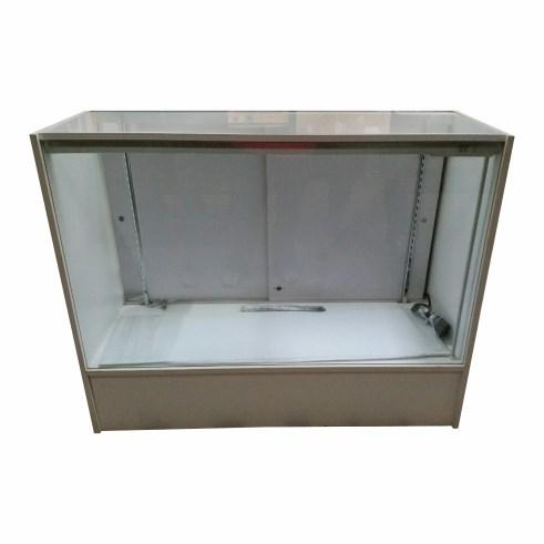 25 $ Glass Display Case: White 78 tall x 48 wide x 18 deep, Lockable sliding glass doors, 8 glass shelves Can be ordered separately or added to rental units $365.00 $465.