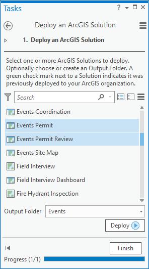 Solutions Deployment Tool ArcGIS Pro Add-in Help users: Discover solution offerings Deploy services, maps, and configurable