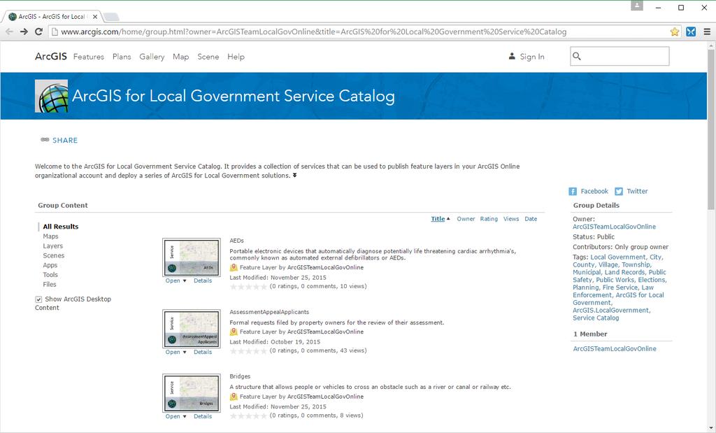Local Government Information Model Geodatabase schema AND service