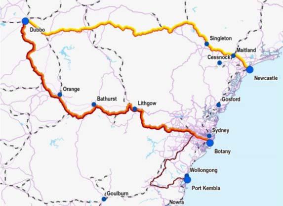 DUBBO RAIL Cost savings for growers* It is 12 15% cheaper to rail freight from Dubbo to the Port of Newcastle than to Port Botany It is 15 38% cheaper to rail freight