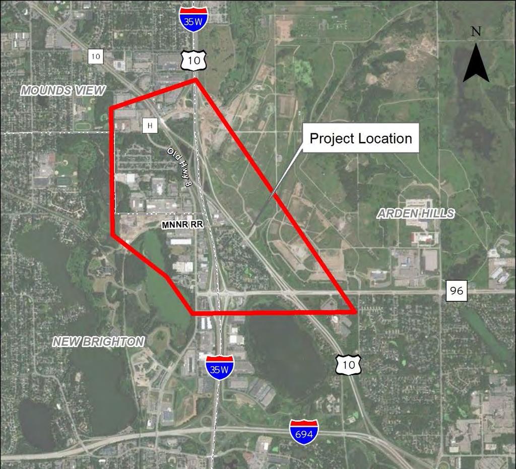 1 Traffic Noise Study 1.0 INTRODUCTION The Minnesota Department of Transportation (MnDOT) is proposing modifications to Trunk Highway (TH) 10 in Arden Hills, Ramsey County.