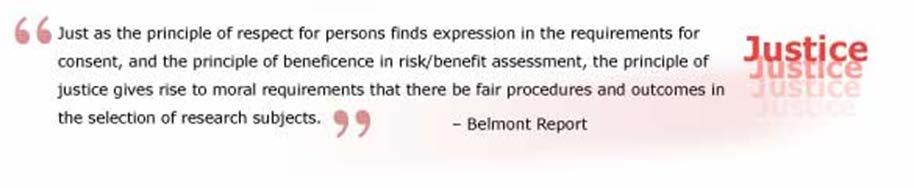 The Belmont Report Basic Ethical Principles 3.