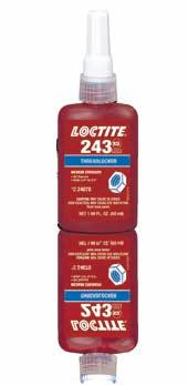 wear can cause this fit to loosen, leading to damage to the keyway SOLUTION LOCTITE Medium Strength