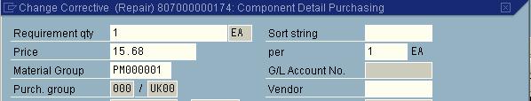 Enter Components Non-File Goods Recipient