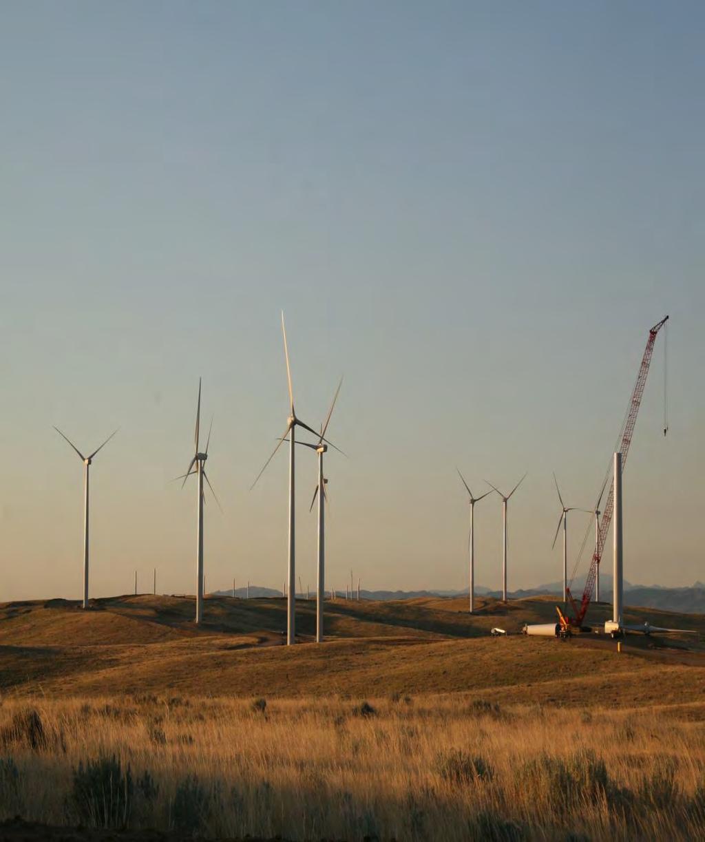 Energy Vision 2020 Creates between 1,200 and 1,600 construction jobs in Wyoming Adds $115 million in tax revenue through