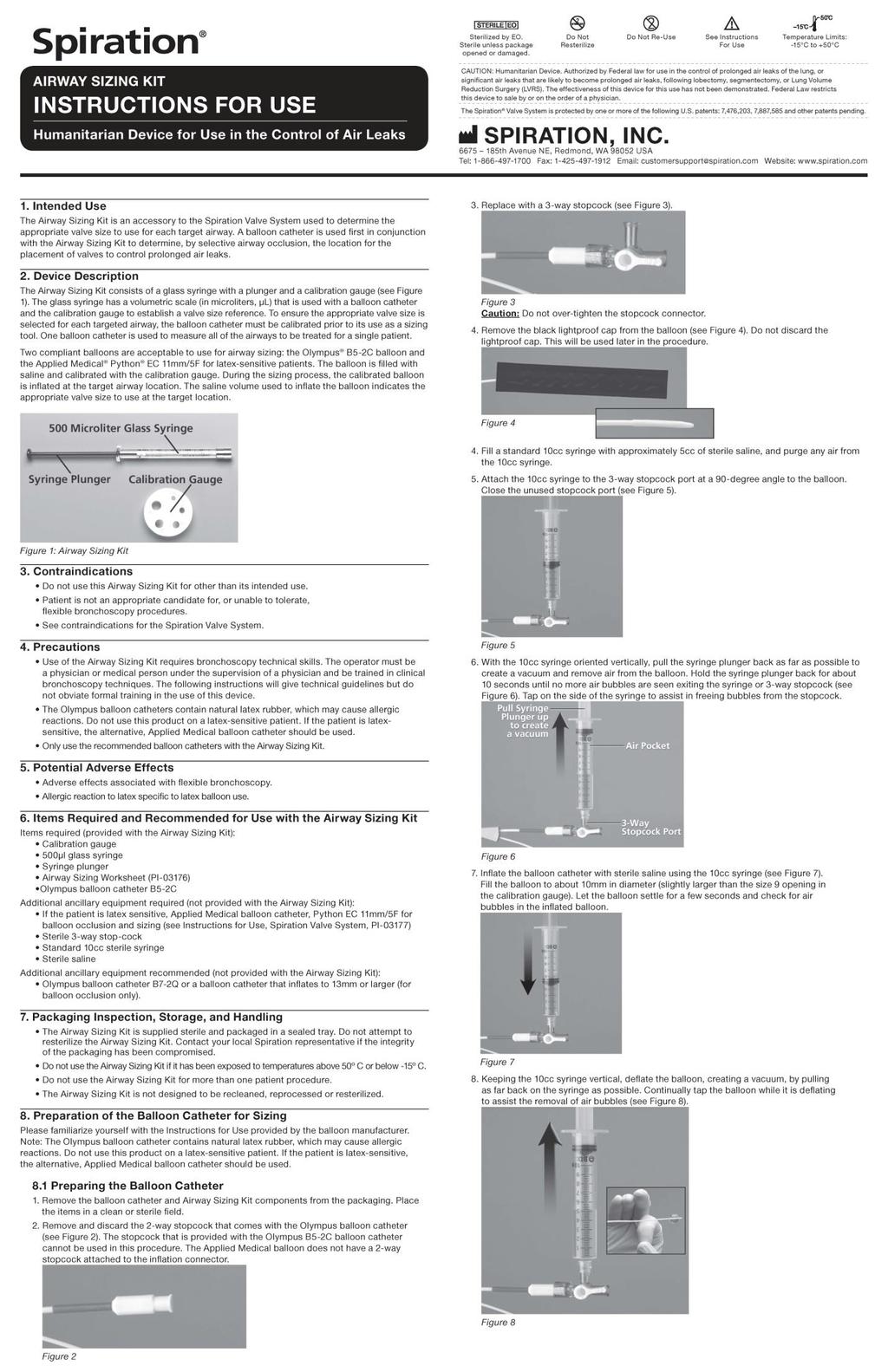 Attachment E: Instructions For Use Airway Sizing Kit Copyright 2015