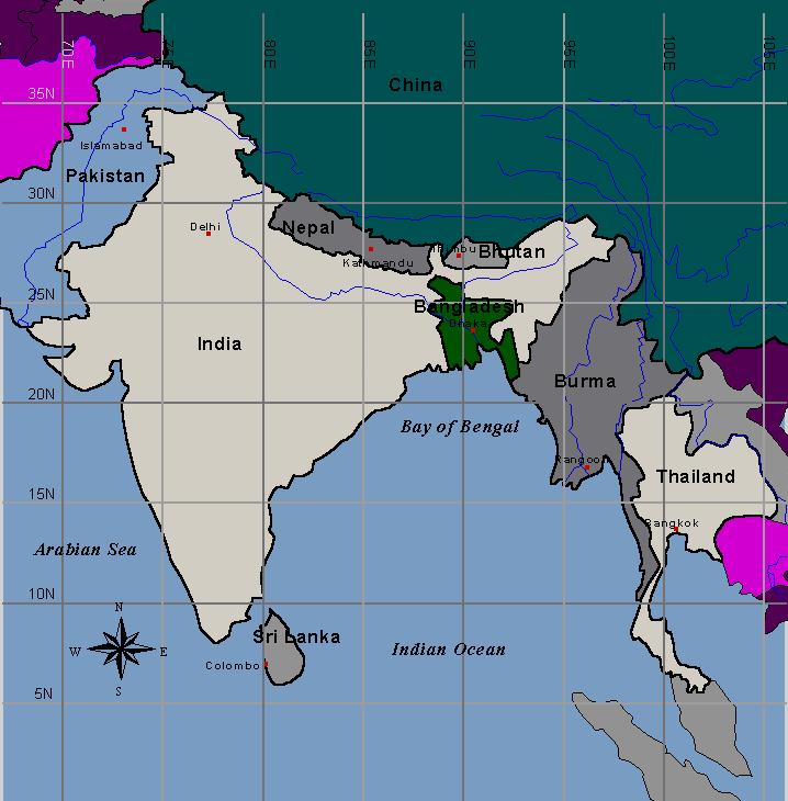 Bangladesh Bangladesh surrounded on the east, north and west