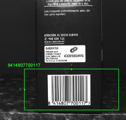 OCR, DATAMATRIX AND BARCODE It is usual in the industry the inscription of serial numbers over plastic parts and containers.
