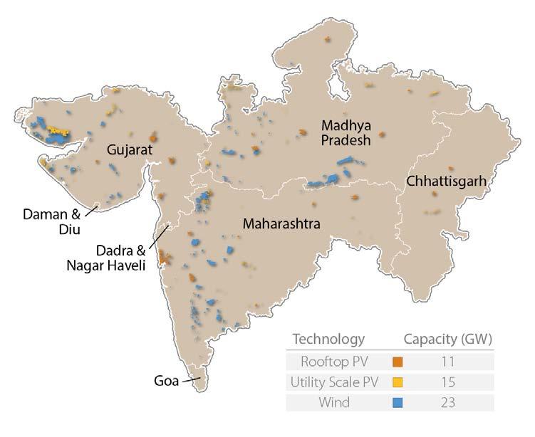 Results Overview Volume II the Regional Study shows that in the context of meeting India s RE goals of 160 GW of solar and wind, the Western region can integrate 49 GW of RE at 15-minute timescales.