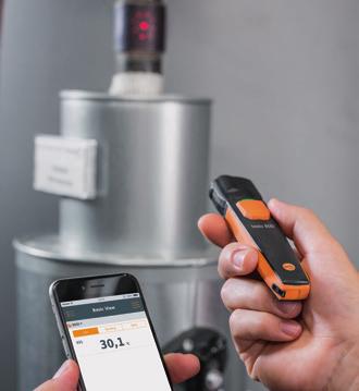 0560 1115 testo 905i: Thermometer operated with your smartphone - Measurement of temperatures in rooms, ducts and at air outlets - Fast