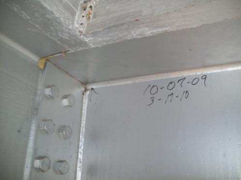 Girder Floorbeam New Cycle of Fatigue Cracks (2009) Analysis performed by VTRC concluded that the cracks were