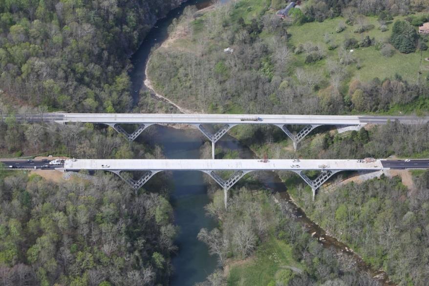 General Elevation View of the Delta Frame Bridges (2017)