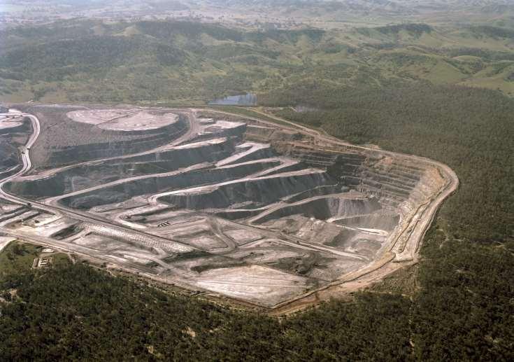 Large-scale open pit coal mining