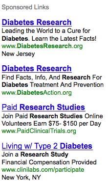 com/diabetes Clinilabs Diabetes Research Study 212-994-4567 Clinilabs Diabetes