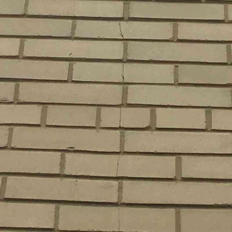 Plan reference Facade A BRICK: MINOR CRACKS AND SPALLING