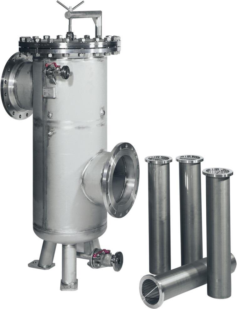 PRFS(D) Qmax up to 3,600 m 3 /h Filtration ratings Pmax Filter