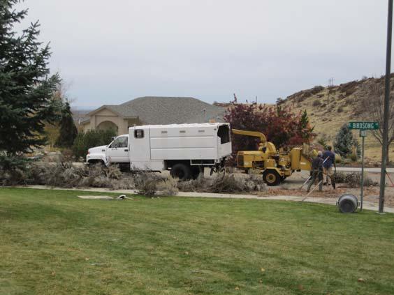 Neighborhood Chipper Project Over the course of the last several years, a few foothills neighborhood associations, Central Foothills, Boise Heights and Warm Springs Mesa, have been actively