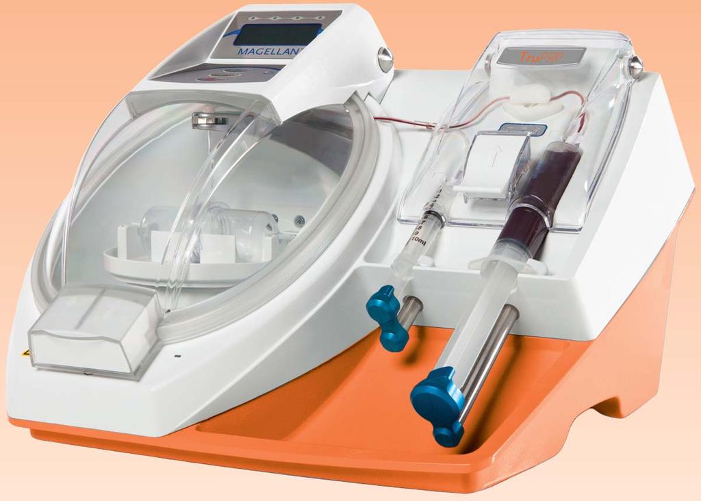 Most Elegant Machine on the Market The Magellan Platelet Separator is not your everyday centrifuge.