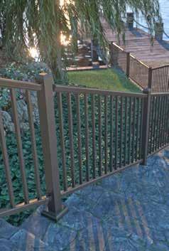 Ultra Max Railing Specifications Components Residential or Commercial Adams Top Rail 1.716" W x 1.646" H x.