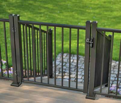 Gates Gates for Our Railing Perfect for walkways and entrances Our gates are engineered to be as strong as our railing systems.